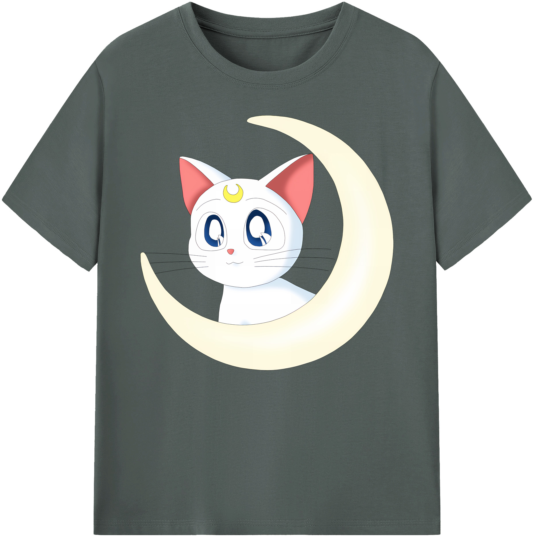 （画像用） 美少女戦士セーラームーン Sailor Moon 綿100％ メンズ半袖Tシャツ｜肌触りやわらか＆通気性
